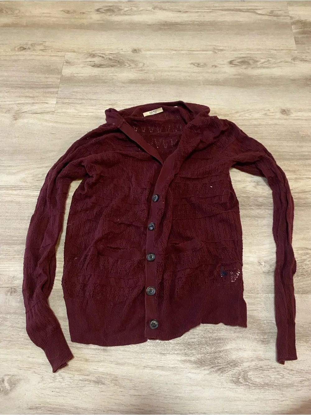 Burgundy Jack Wills Cardigan